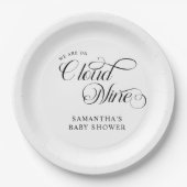 ミニマリストクラウドナイン赤ちゃんシャワー ペーパープレート (正面)