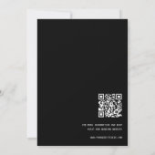 ミニマリストクラシーシックモダンタイポグラフィ結婚ズ 招待状 (裏面)