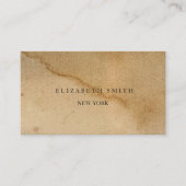 ミニマリストクラフトテクスチャビジネスカード 名刺 (正面)