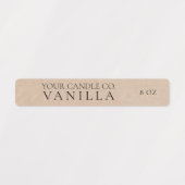 ミニマリストクラフトパーソナライズされたキャンドルラベル ラベル (デザイン1)