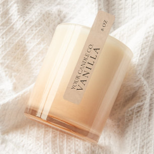 ミニマリストクラフトパーソナライズされたキャンドルラベル ラベル