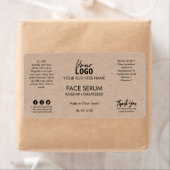 ミニマリストクラフトヘアまたは顔油血清 ラベル (インサイチュ)