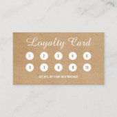 ミニマリストクラフトモダンプロフェッショナルロイヤリティカード ロイヤリティカード (正面)