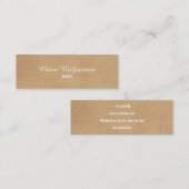 ミニマリストクラフトモダンプロフェッショナル スキニー名刺 (正面/裏面)