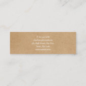 ミニマリストクラフトモダンプロフェッショナル スキニー名刺 (裏面)