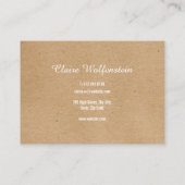 ミニマリストクラフトモダンプロフェッショナル 名刺 (裏面)