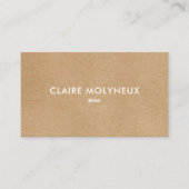 ミニマリストクラフトモダンプロフェッショナル 名刺 (正面)