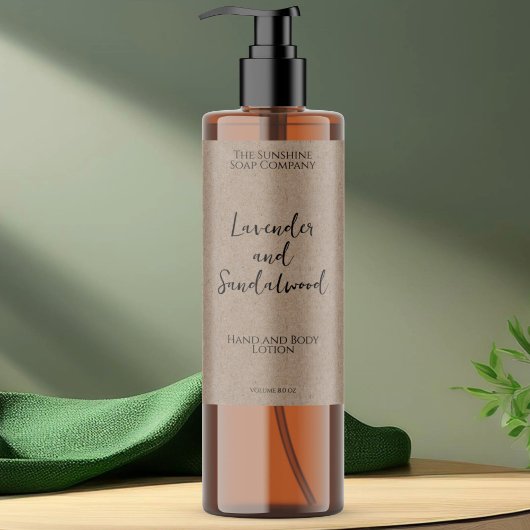 ミニマリストクラフト防水化粧品ボトルラベル スパークリングワインラベル