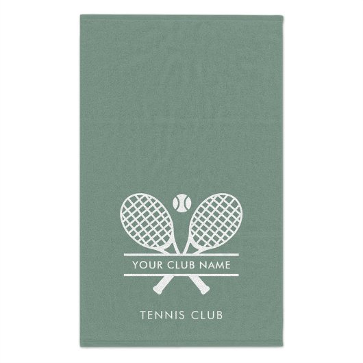 ミニマリストクラブネームテニスチームカスタム ハンドタオル