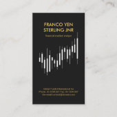 ミニマリストクリエイティブ証券取引所のグラフ（財務） 名刺 (正面)