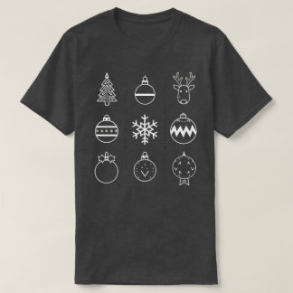 ミニマリストクリスマスアイコユニセックスン2 Tシャツ