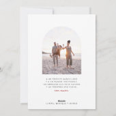 ミニマリストクリスマスアークと手書きフォト シーズンカード (裏面)