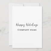 ミニマリストクリスマスカクテル企業のパーティー 招待状 (裏面)