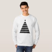 ミニマリストクリスマスツリーデザイン Tシャツ (正面フル)
