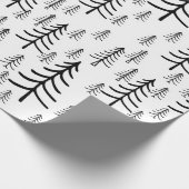 ミニマリストクリスマスツリーラッピング紙 ラッピングペーパー (角)