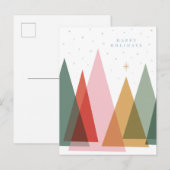 ミニマリストクリスマスツリー シーズンポストカード (正面/裏面)