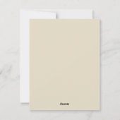 ミニマリストクリスマスハートオーナメント シーズンカード (裏面)