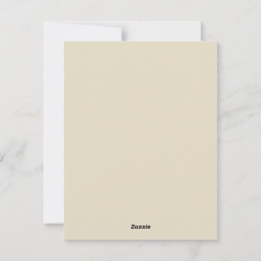 ミニマリストクリスマスハートオーナメント シーズンカード (裏面)