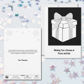 ミニマリストクリスマスプレゼントビジネスホリデーカード シーズンカード