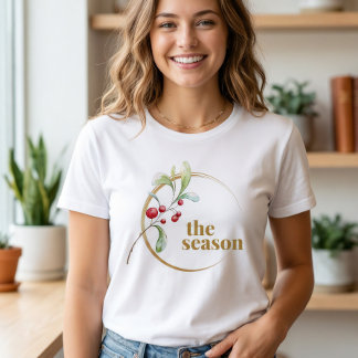ミニマリストクリスマスTシャツ Bella Canvas トライブレンドＴシャツ