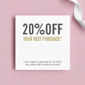 ミニマリストクリーンはっきりした美しいサロンクーポン 割引カード