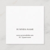 ミニマリストクリーンはっきりした美しいサロンクーポン 割引カード (裏面)