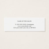 ミニマリストクリーングレーはさみ美容師 (裏面)