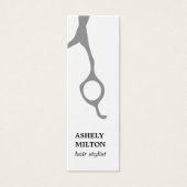 ミニマリストクリーングレーはさみ美容師 (正面)