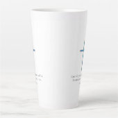 ミニマリストクロス 1ペテロ 5:7 カフェラテマグ (正面)