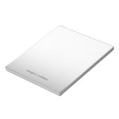 ミニマリストグラデーショングレーパーソナライズされたメモ帳 ノートパッド (回転)