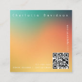 ミニマリストグラデーション名刺 スクエア名刺 (裏面)