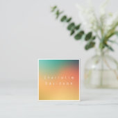 ミニマリストグラデーション名刺 スクエア名刺 (スタンド正面)