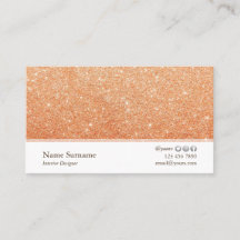 ミニマリストグリッターインテリアデザイナー名刺