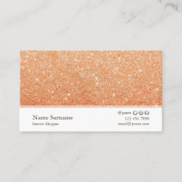 ミニマリストグリッターインテリアデザイナー名刺 名刺
