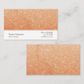 ミニマリストグリッターインテリアデザイナー名刺 名刺 (正面/裏面)