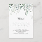 ミニマリストグリーナリーユーカリプタスホテル エンクロージャーカード (正面)