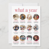 ミニマリストグリーンのクリスマスファミリーフォトコラージュ シーズンカード (裏面)