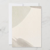 ミニマリストグリーンウォーターカラーリーフエレガントな結婚式 招待状 (裏面)