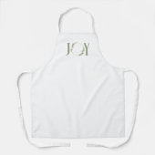 ミニマリストグリーンウォーター色リースジョークリスマス エプロン (正面)