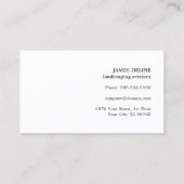 ミニマリストグリーンツリー造園 名刺 (裏面)