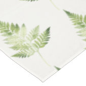 ミニマリストグリーンファーンボタニカルイラストレーション テーブルクロス (アングル)