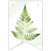 ミニマリストグリーンフェアンの結婚式看板 バンティングフラッグ (第2の旗)