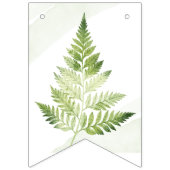 ミニマリストグリーンフェアンの結婚式看板 バンティングフラッグ (第3の旗)