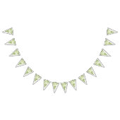 ミニマリストグリーンフェンスパーティー装飾旗 バンティングフラッグ (全)