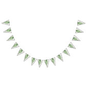 ミニマリストグリーンフェン結婚式看板 バンティングフラッグ (全)