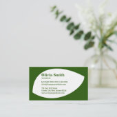 ミニマリストグリーンホーム気に名刺 ロイヤリティカード (スタンド正面)