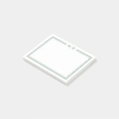 ミニマリストグリーンモノグラム ポストイット (アングル)