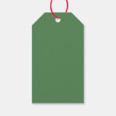 ミニマリストグリーンユーカリ結婚の感謝 ギフトタグ (裏面)