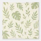 ミニマリストグリーン植物性子供部屋壁紙 壁紙 (正面)