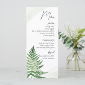ミニマリストグリーン結婚シダのメニュー メニュー (スタンド正面)